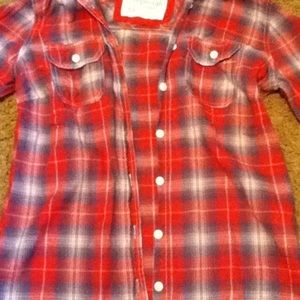 ISO red/blue/pinkish/gray flannel Aeropostale top